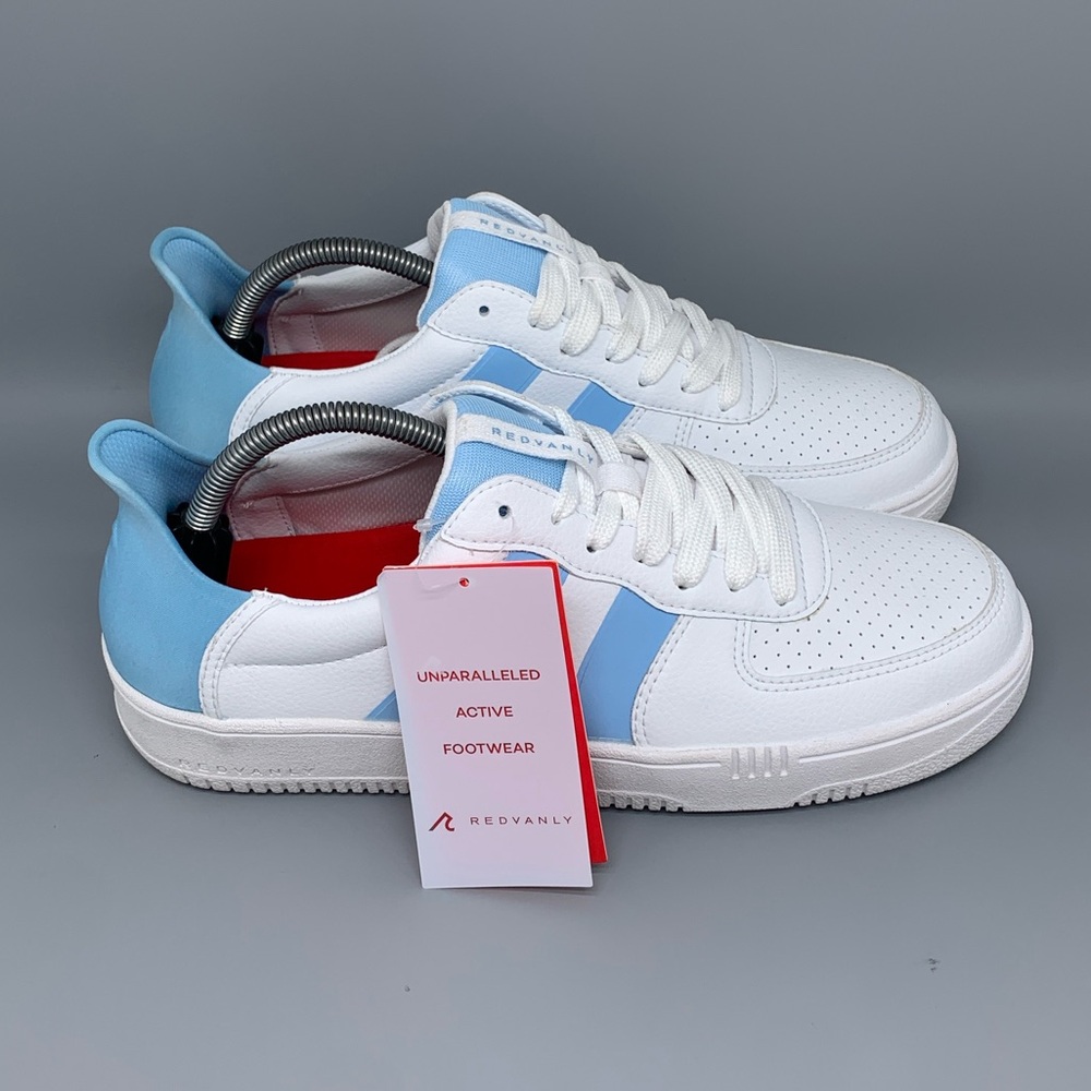 Redvanly Contender Spikeless White Blue Golf Shoes S2502 Men's Sz 10.5‎ NWT